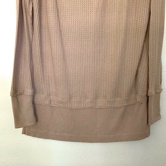 Free People Tan Sand North Shore Thermal Top - Picture 5 of 8